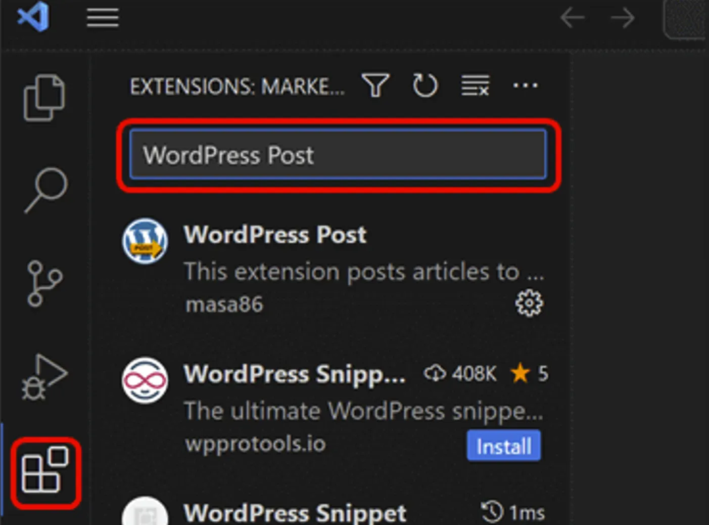 WordPress Postを検索