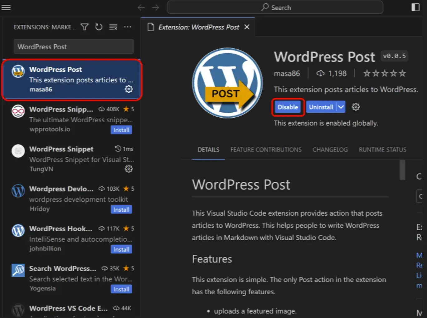 WordPress Postをインストール