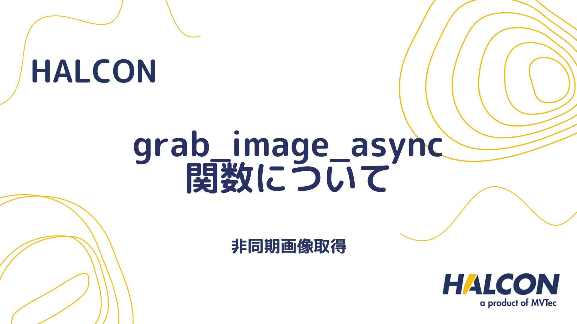 【HALCON】grab_image_async 関数について - 非同期画像取得