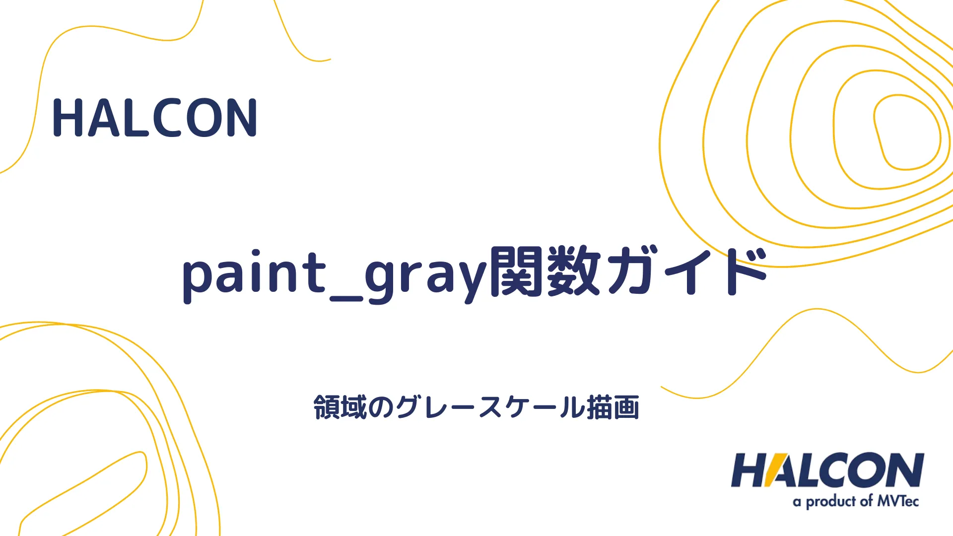 【HALCON】paint_gray関数ガイド - 領域のグレースケール描画