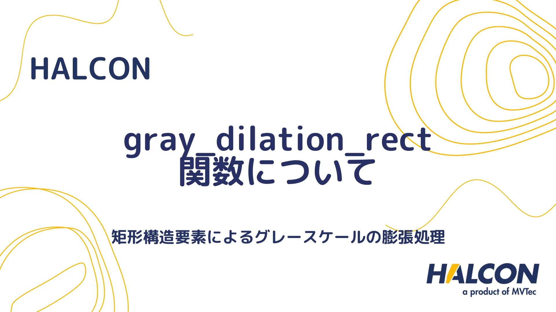 【HALCON】gray_dilation_rect 関数について - 矩形構造要素によるグレースケールの膨張処理