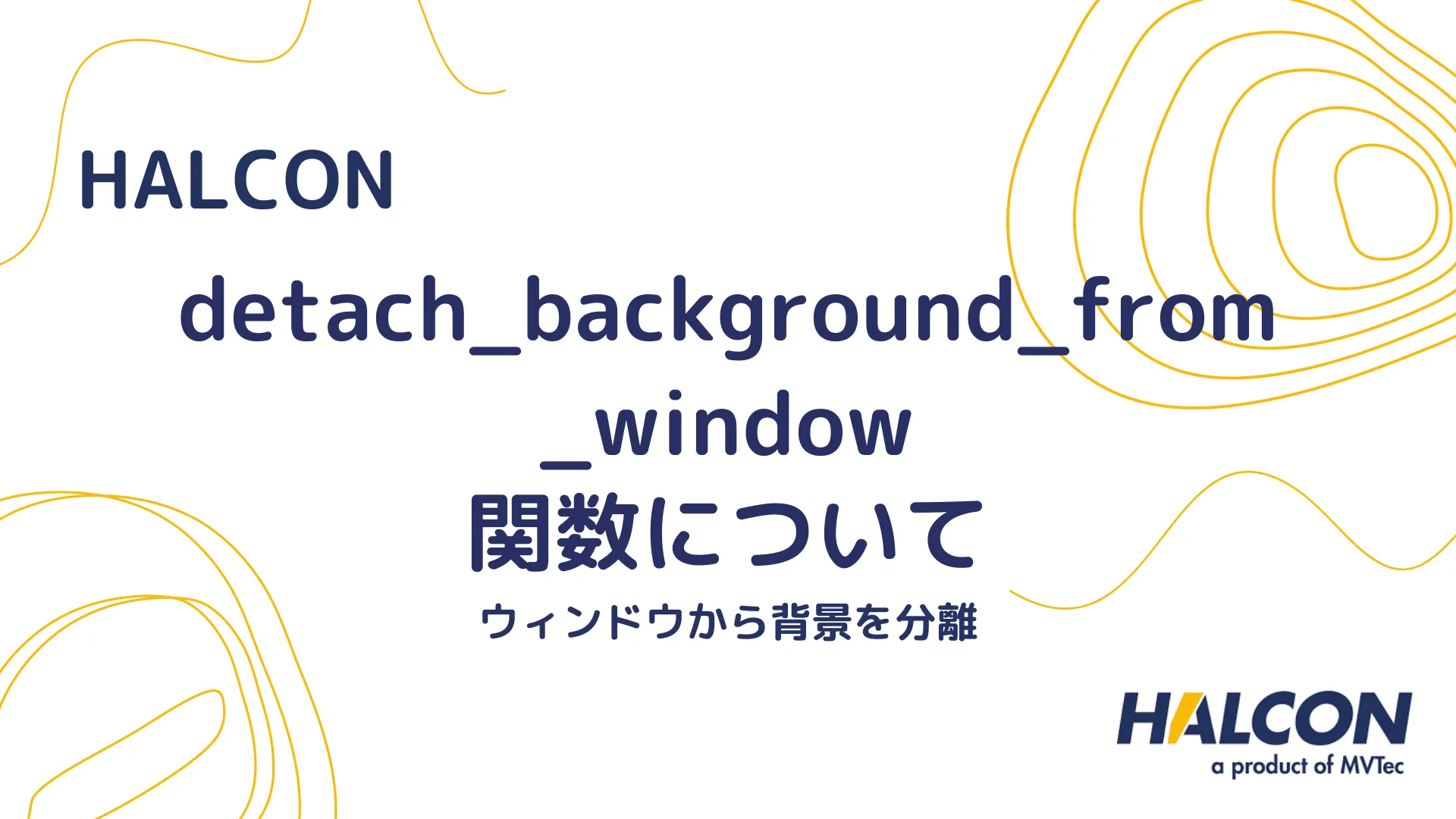 【HALCON】detach_background_from_window 関数について - ウィンドウから背景を分離