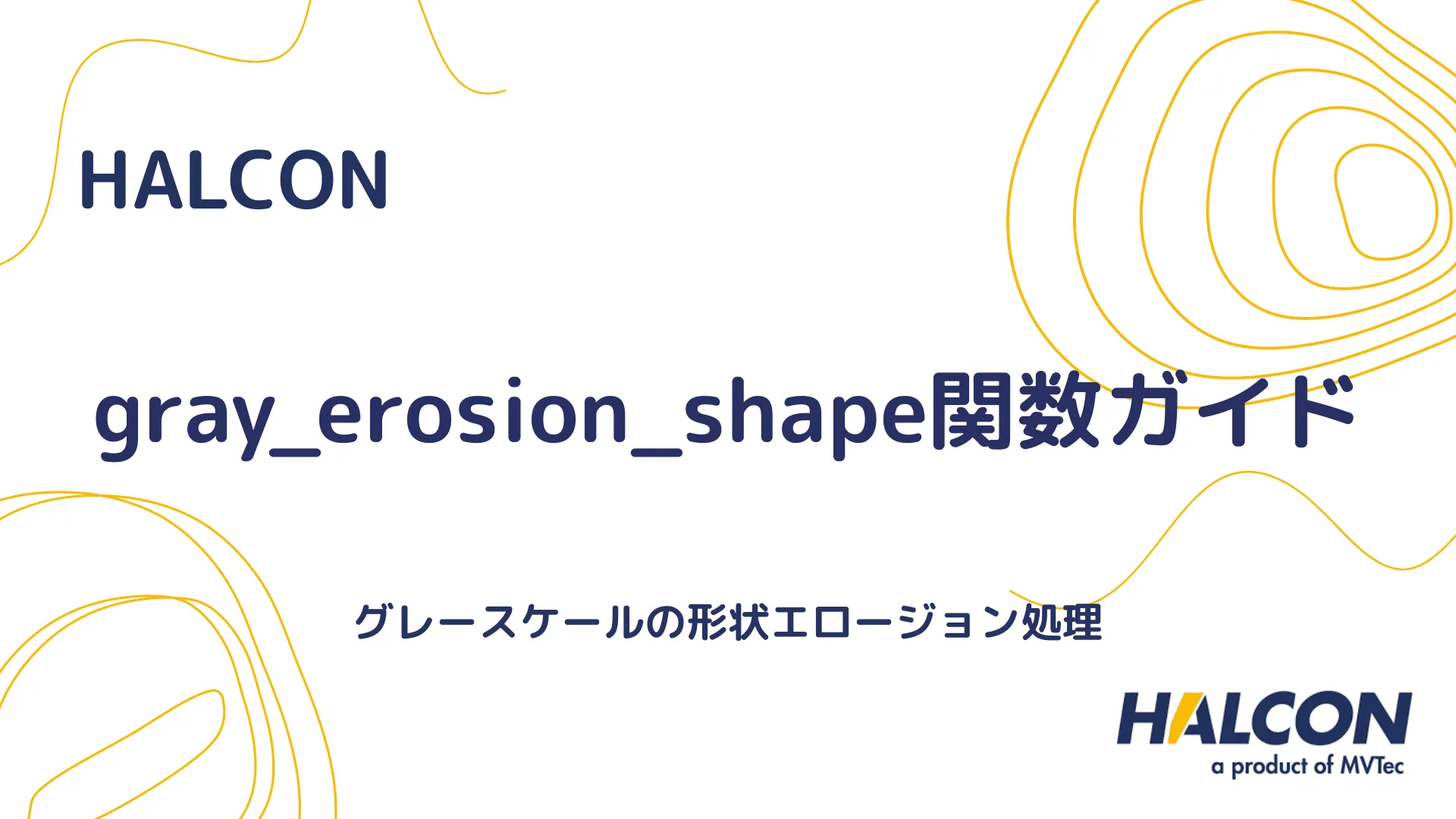 【HALCON】gray_erosion_shape関数ガイド - グレースケールの形状エロージョン処理