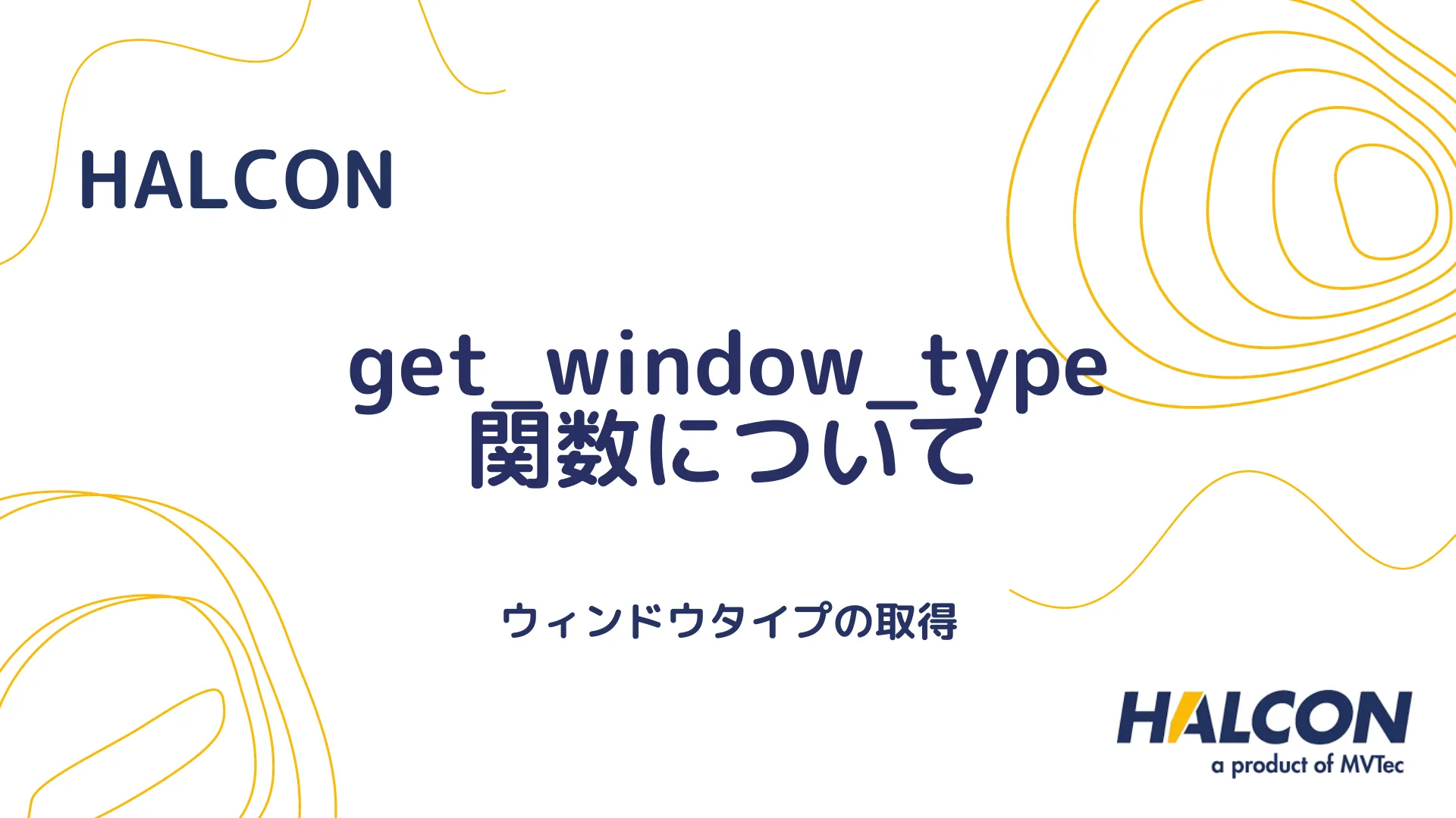 【HALCON】get_window_type 関数について - ウィンドウタイプの取得