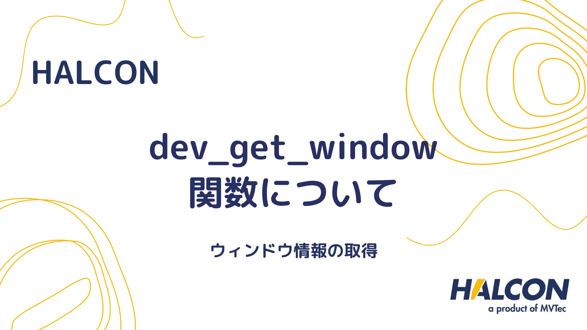 【HALCON】dev_get_window 関数について - ウィンドウ情報の取得